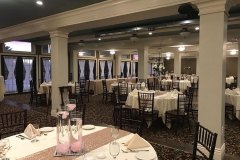 Banquet-room-tables-with-tan-and-pink-accents
