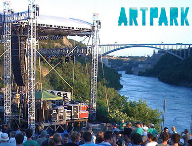 concert taking place at Artparl on Niagara River near Rainbow Bridge